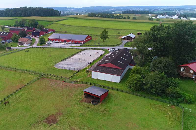 Honey Brook Stables Aerial