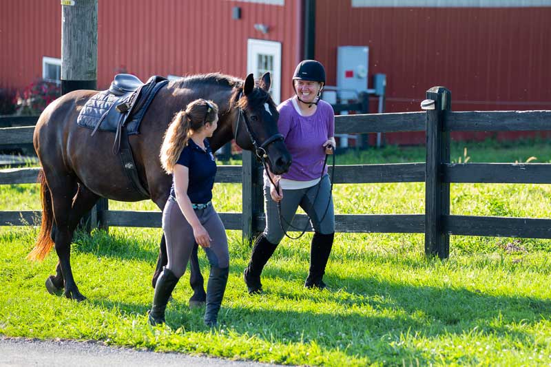 Lesson at Honey Brook Stables