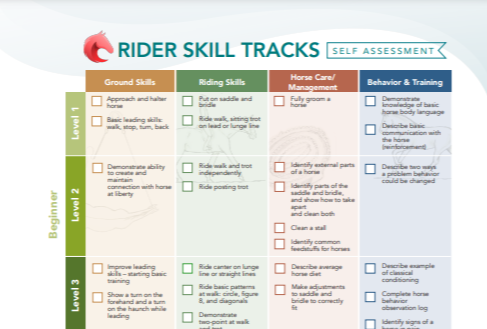 Riding Levels Self Assessment
